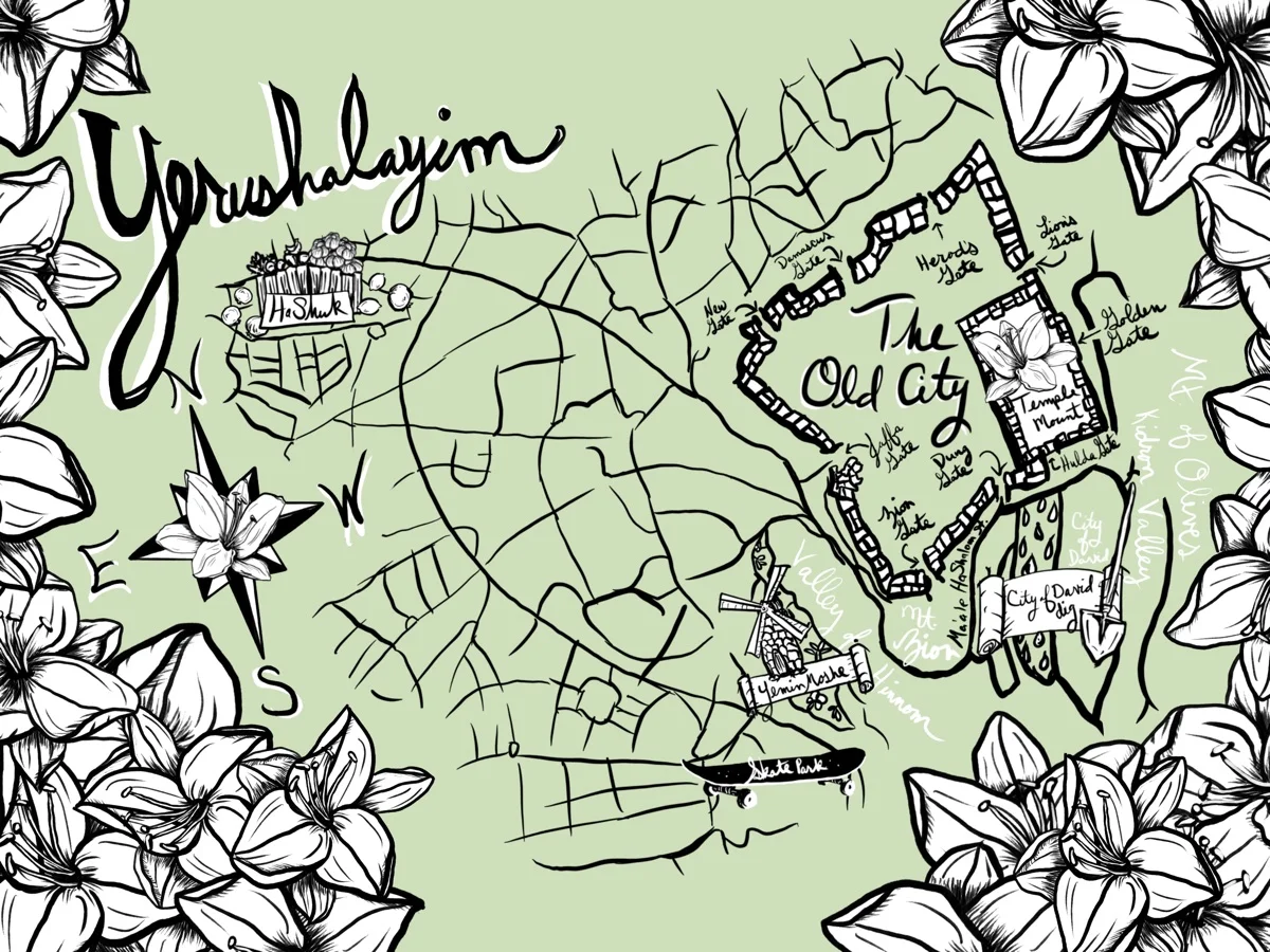 Map of Yerushalayim